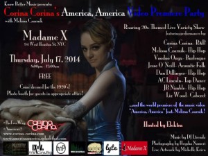 Corina Corina Music Video Premiere!  @ Madame X - Top Bar | New York | New York | United States
