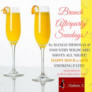 Brunch Afterparty Sundays @ Madame X - Main Bar | New York | New York | United States